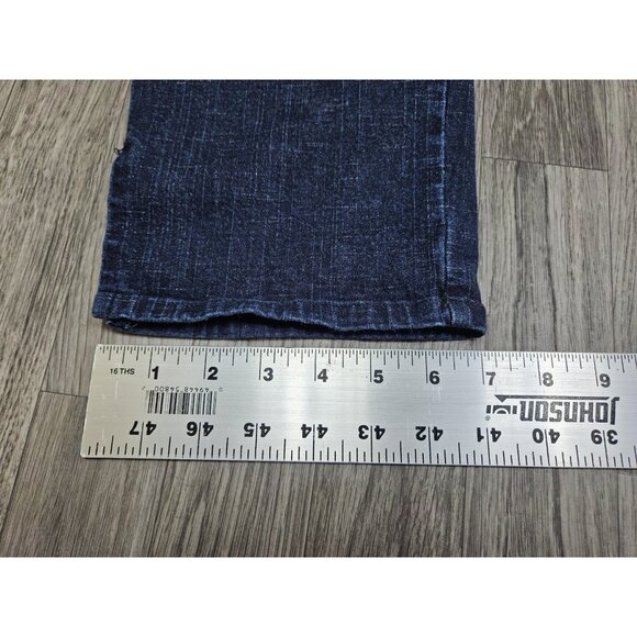 Faded Glory Pants Womens Small Blue Crop Wide Leg Pull On Casual Denim - Picture 11 of 11